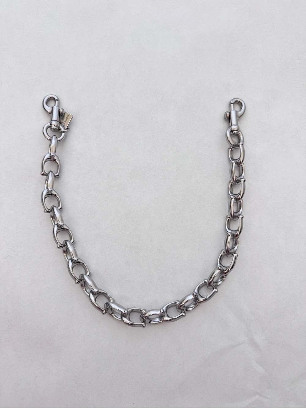 Coach Silver-Tone Link Chain Bracelet